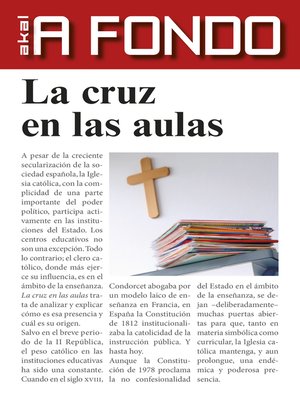 cover image of La cruz en las aulas